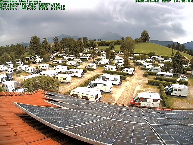 Archiv Foto Webcam Blick auf den Campingplatz am Hopfensee