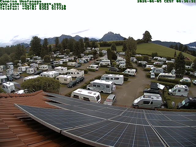 Archiv Foto Webcam Blick auf den Campingplatz am Hopfensee