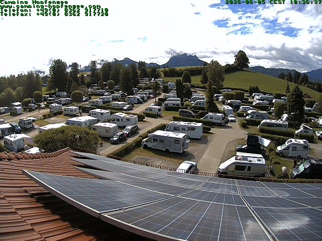 Archiv Foto Webcam Blick auf den Campingplatz am Hopfensee