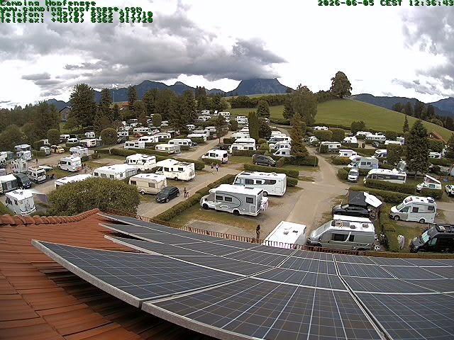 Archiv Foto Webcam Blick auf den Campingplatz am Hopfensee
