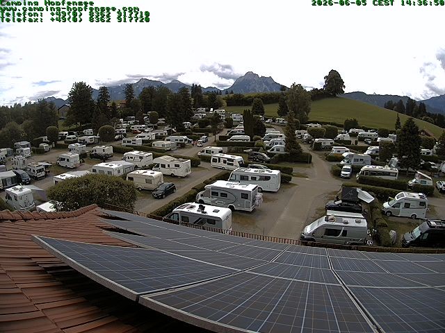 Archiv Foto Webcam Blick auf den Campingplatz am Hopfensee