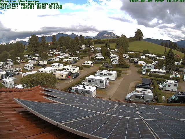 Archiv Foto Webcam Blick auf den Campingplatz am Hopfensee