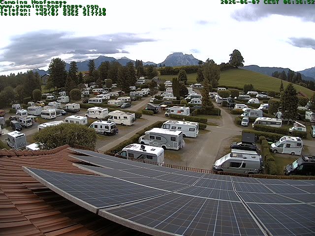 Archiv Foto Webcam Blick auf den Campingplatz am Hopfensee