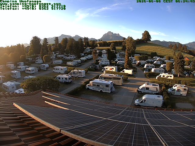 Archiv Foto Webcam Blick auf den Campingplatz am Hopfensee
