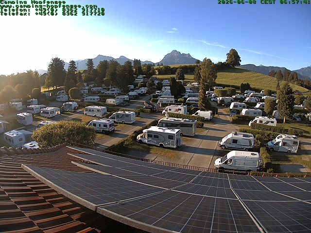 Archiv Foto Webcam Blick auf den Campingplatz am Hopfensee