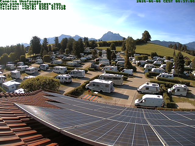 Archiv Foto Webcam Blick auf den Campingplatz am Hopfensee