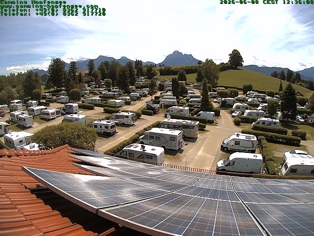 Archiv Foto Webcam Blick auf den Campingplatz am Hopfensee
