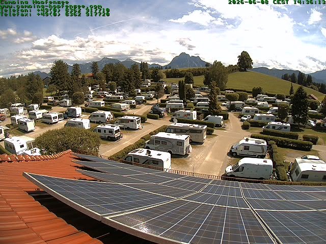 Archiv Foto Webcam Blick auf den Campingplatz am Hopfensee