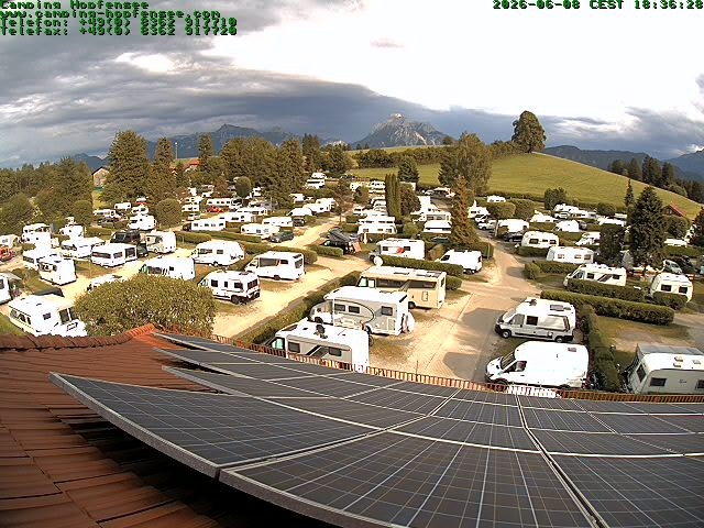 Archiv Foto Webcam Blick auf den Campingplatz am Hopfensee