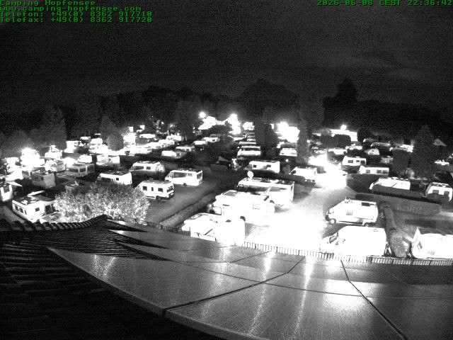 Archiv Foto Webcam Blick auf den Campingplatz am Hopfensee