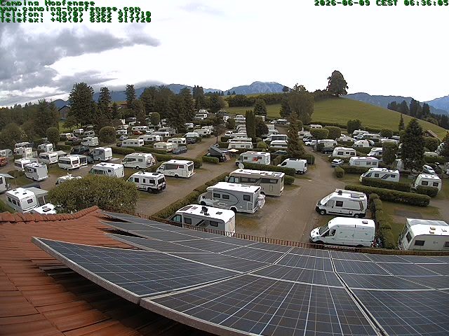 Archiv Foto Webcam Blick auf den Campingplatz am Hopfensee