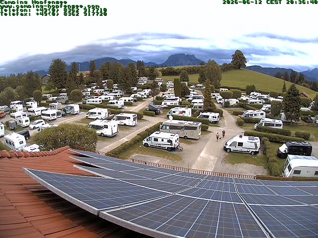 Archived image Webcam Campsite Hopfensee