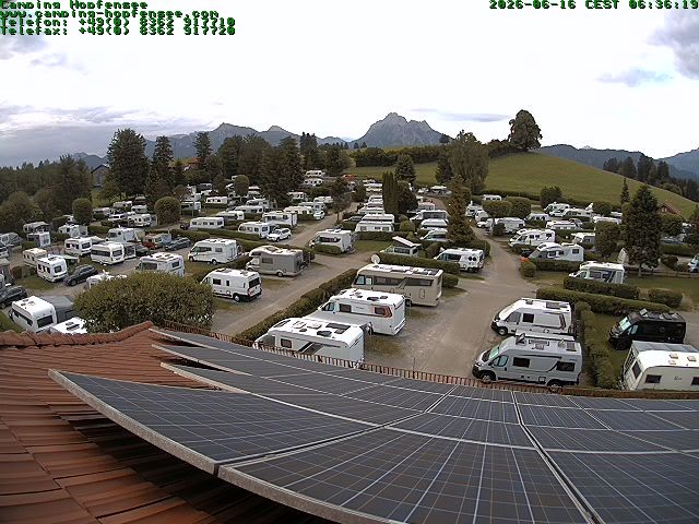 Archiv Foto Webcam Blick auf den Campingplatz am Hopfensee