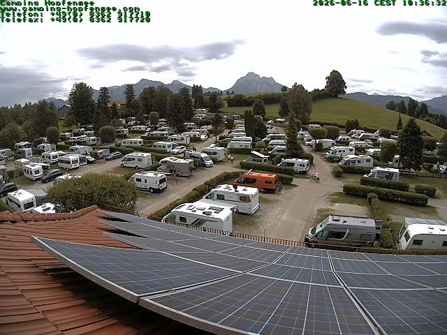 Archiv Foto Webcam Blick auf den Campingplatz am Hopfensee