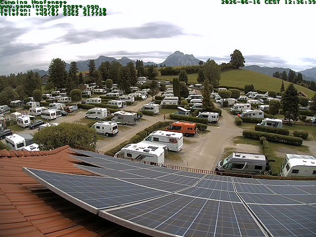 Archiv Foto Webcam Blick auf den Campingplatz am Hopfensee