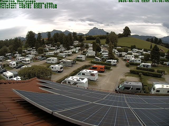Archiv Foto Webcam Blick auf den Campingplatz am Hopfensee