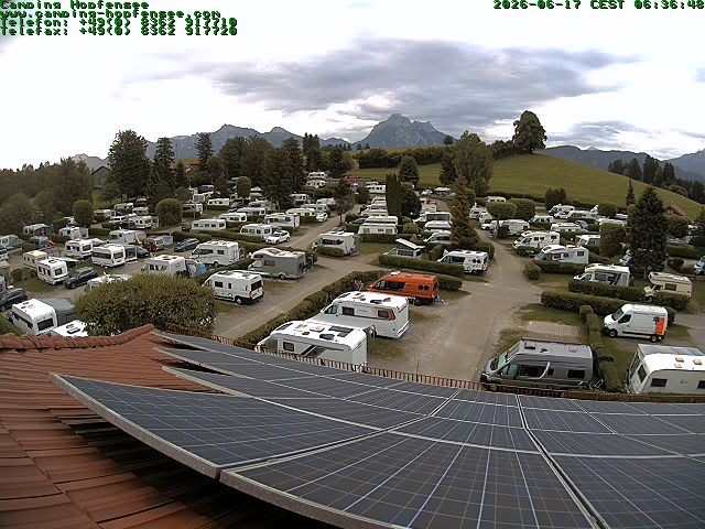 Archiv Foto Webcam Blick auf den Campingplatz am Hopfensee