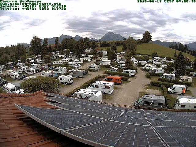 Archiv Foto Webcam Blick auf den Campingplatz am Hopfensee