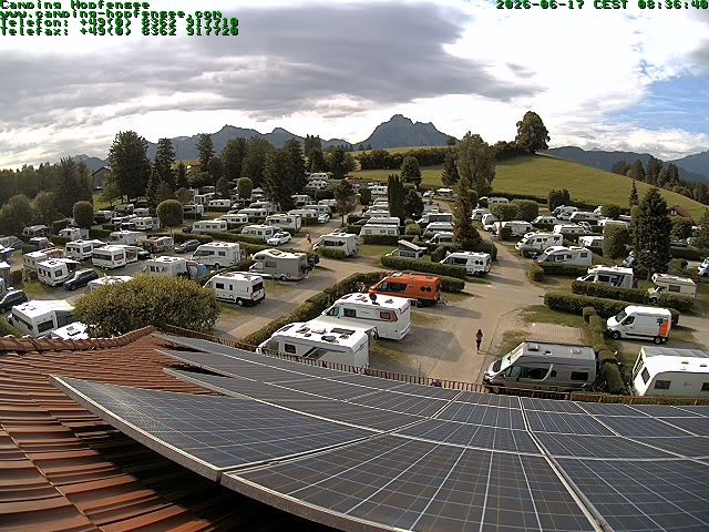 Archiv Foto Webcam Blick auf den Campingplatz am Hopfensee