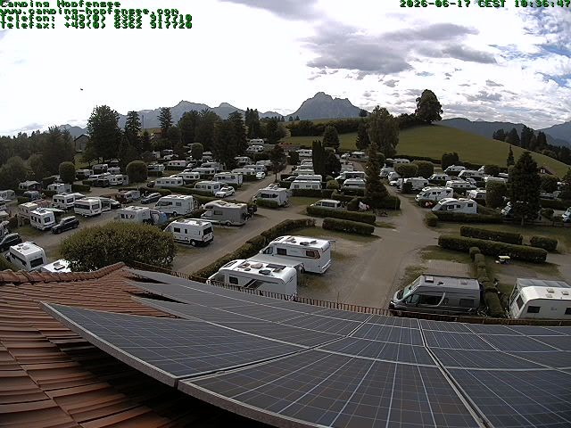 Archiv Foto Webcam Blick auf den Campingplatz am Hopfensee