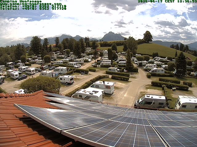 Archiv Foto Webcam Blick auf den Campingplatz am Hopfensee