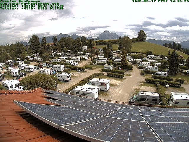 Archiv Foto Webcam Blick auf den Campingplatz am Hopfensee