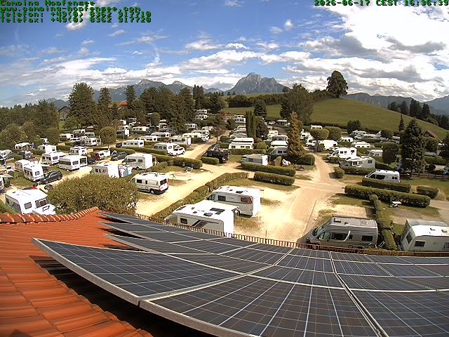 Archiv Foto Webcam Blick auf den Campingplatz am Hopfensee