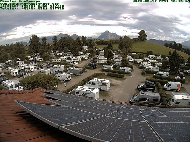 Archiv Foto Webcam Blick auf den Campingplatz am Hopfensee