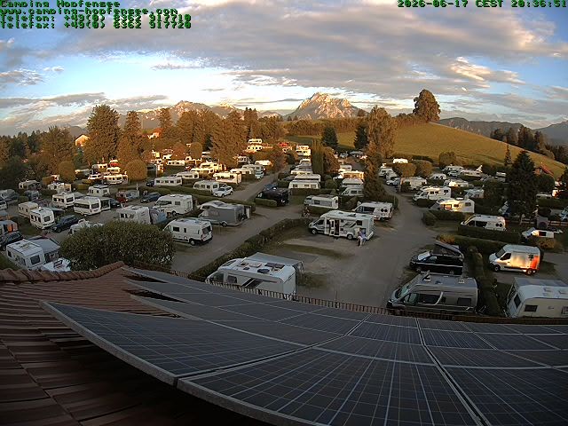 Archiv Foto Webcam Blick auf den Campingplatz am Hopfensee