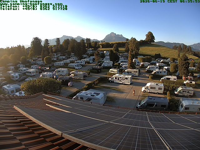 Archiv Foto Webcam Blick auf den Campingplatz am Hopfensee