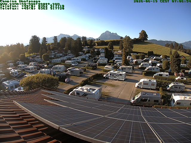 Archiv Foto Webcam Blick auf den Campingplatz am Hopfensee
