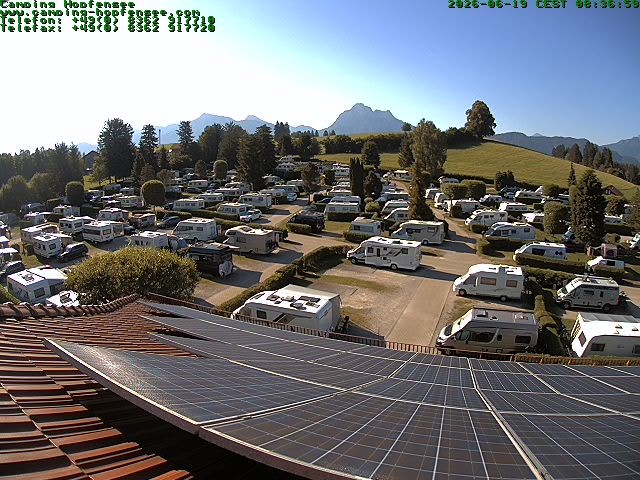 Archiv Foto Webcam Blick auf den Campingplatz am Hopfensee