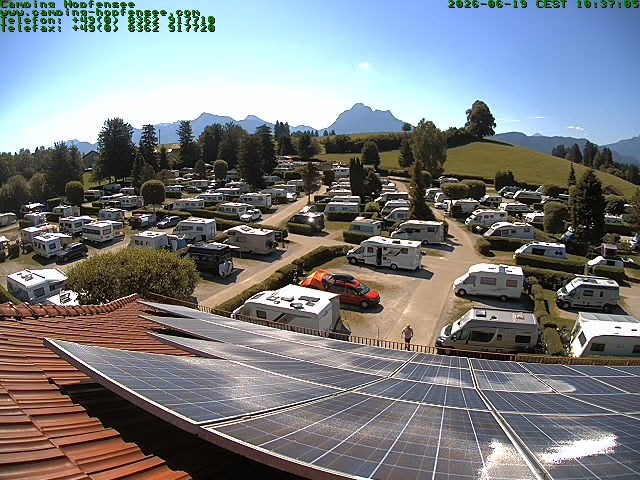 Archiv Foto Webcam Blick auf den Campingplatz am Hopfensee