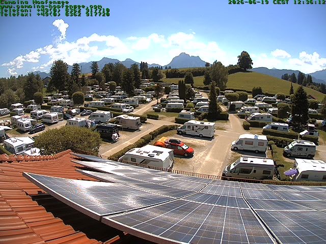 Archiv Foto Webcam Blick auf den Campingplatz am Hopfensee