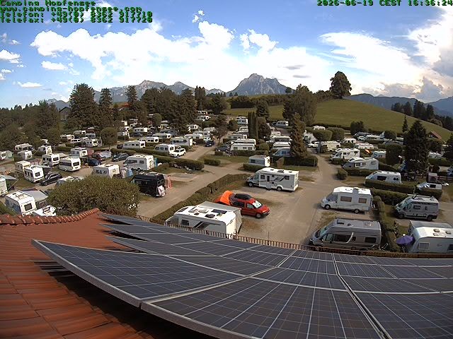 Archiv Foto Webcam Blick auf den Campingplatz am Hopfensee