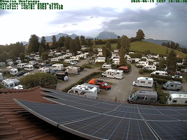 Archiv Foto Webcam Blick auf den Campingplatz am Hopfensee