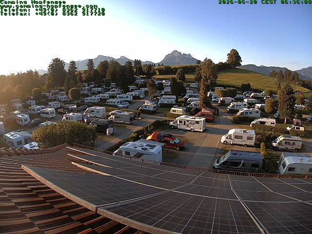 Archiv Foto Webcam Blick auf den Campingplatz am Hopfensee