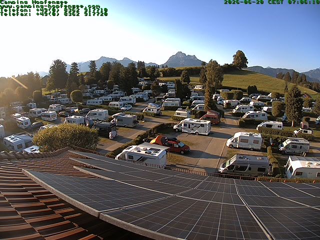 Archiv Foto Webcam Blick auf den Campingplatz am Hopfensee