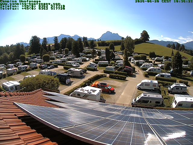 Archiv Foto Webcam Blick auf den Campingplatz am Hopfensee