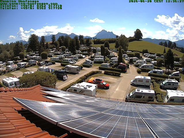 Archiv Foto Webcam Blick auf den Campingplatz am Hopfensee