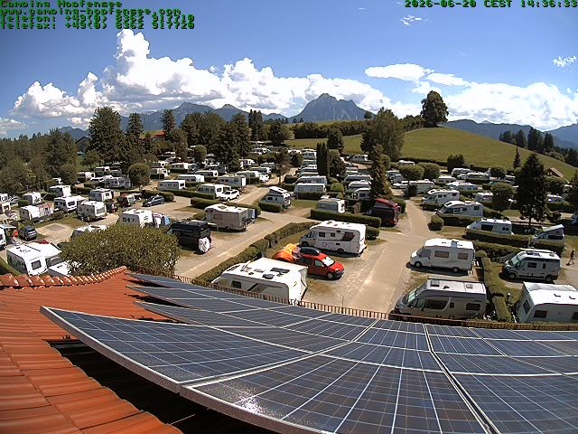 Archiv Foto Webcam Blick auf den Campingplatz am Hopfensee