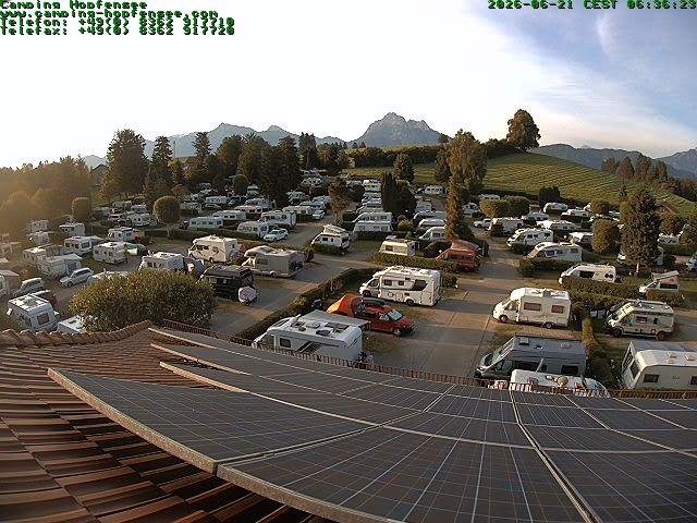 Archiv Foto Webcam Blick auf den Campingplatz am Hopfensee