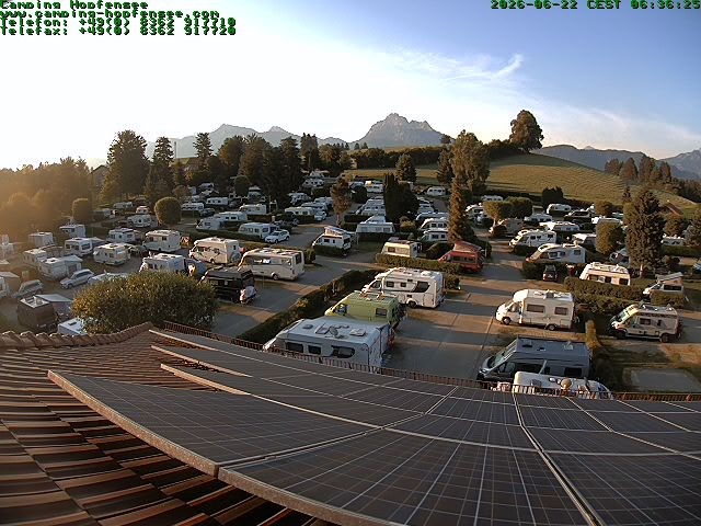 Archiv Foto Webcam Blick auf den Campingplatz am Hopfensee