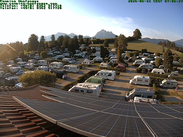 Archiv Foto Webcam Blick auf den Campingplatz am Hopfensee