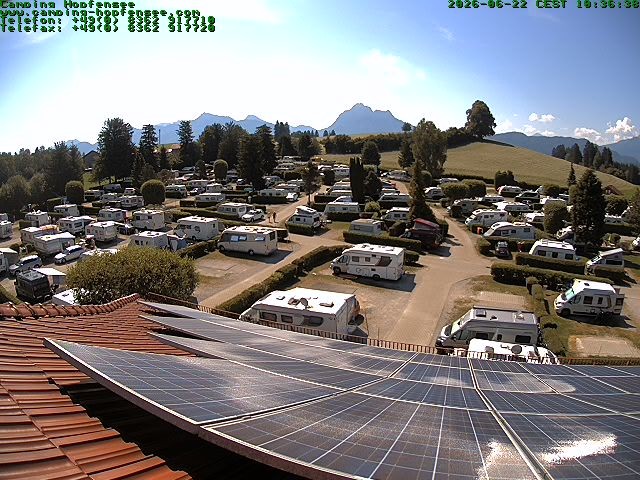 Archiv Foto Webcam Blick auf den Campingplatz am Hopfensee