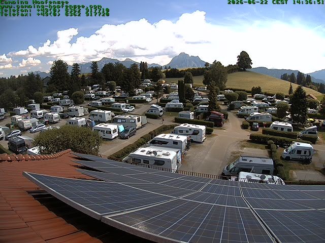 Archiv Foto Webcam Blick auf den Campingplatz am Hopfensee