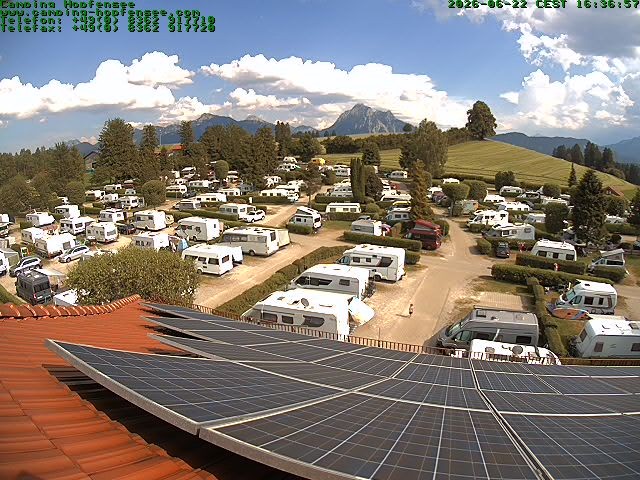 Archiv Foto Webcam Blick auf den Campingplatz am Hopfensee