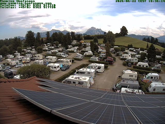 Archiv Foto Webcam Blick auf den Campingplatz am Hopfensee