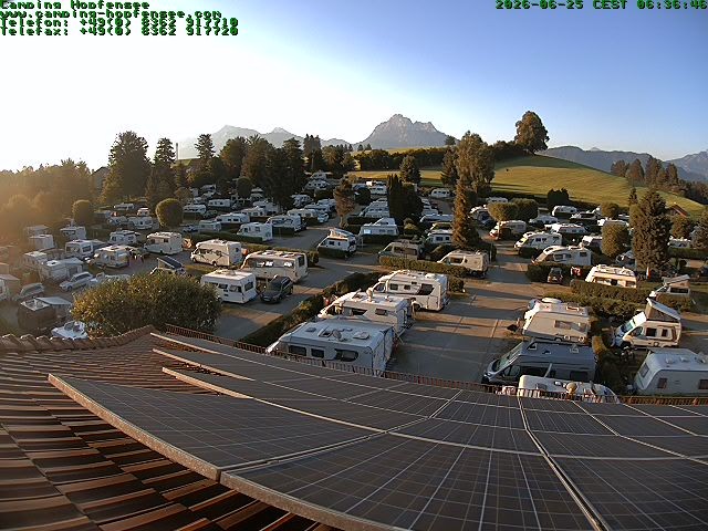Archiv Foto Webcam Blick auf den Campingplatz am Hopfensee