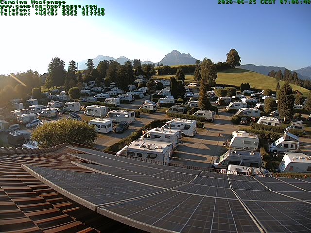 Archiv Foto Webcam Blick auf den Campingplatz am Hopfensee